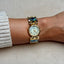 Abalone Modern Arenix Brown Leather and Gold Watch