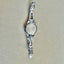 Y2K Crystal Anne Klein Pearlized Gloss Sterling Silver Watch