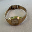 Vintage Bulova Gold-Tone Quartz Watch – Square Case with Textured Expansion Band – Classic 1980s Women’s Wristwatch – Swiss Movement