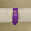 Aremix Women’s Floral Enamel Watch – Purple Leather Strap & Gold-Tone Case