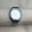 Caravelle Bulova Crystal Diamond Sleek Minimalist Sterling Silver Watch
