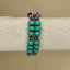 Geneva Women's Vintage-Style Beaded Quartz Watch – Turquoise Accents