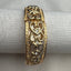 Elegant Hearts & Diamonds Gold Bangle
