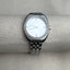 Caravelle Bulova Crystal Diamond Sleek Minimalist Sterling Silver Watch