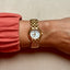 Designer Vintage Gold Braided Bracelet Mila Chon Watch