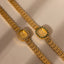 Green Envy Pave Blossom Timepiece-Emerald