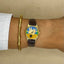 Vintage Bowling Watch ā Animated Bowling Pins & Ball Design ā Retro Novelty Wristwatch ā Gold Tone Case with Brown Leather Strap