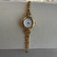 Regal Jupiter Pink Gem Vintage Gold Floral Watch