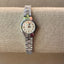 Waltham Silver Bracelet Watch • Dainty Women’s Quartz Timepiece • 70s Style Retro X Link Band • Classic Stainless Steel Watch Gift