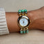 Natural Stone Gold Pearlized Watch