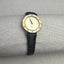 Designer Gucci Black Leather and Gold Roman Numeral