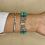 Geneva Women's Vintage-Style Beaded Quartz Watch – Turquoise Accents