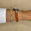 Vintage Ecclissi Sterling Silver Watch – Women's Leather Band Quartz Watch – Mother of Pearl Dial – Southwestern Style – Unique Gift