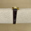 Vintage Bowling Watch ā Animated Bowling Pins & Ball Design ā Retro Novelty Wristwatch ā Gold Tone Case with Brown Leather Strap