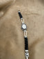 Feminine Elegant Two Tone Rectangular Diamond Gruen Watch