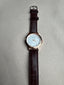 Gentlemen's Mreurio Rose Gold and Brown Leather Wrist Watch