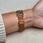 Abalone Modern Arenix Brown Leather and Gold Watch