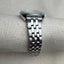 Caravelle Bulova Crystal Diamond Sleek Minimalist Sterling Silver Watch