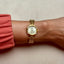 Ornate Gold Crystal Lancel Paris Luxury Watch