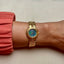 Luxury 18K Swiss, Stone Gem Watch
