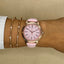 Classic Pink Leather and Gold Watch