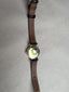 Designer Coach, Black Leather and Gold Watch