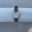 Sleek Elegant Dainty Alba Brown Leather Marchioness Watch