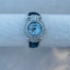Genuine Leather, Black and Crystal Pearlized Park Lane Watch