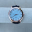Gentlemen's Mreurio Rose Gold and Brown Leather Wrist Watch