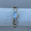 Regal Braided Amitron Vintage Opal and Crystal Two Tone Braided
