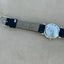 Genuine Leather, Black and Crystal Pearlized Park Lane Watch