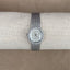 Caitlyn Minimalist Crystal Mesh Watch | Silver-Tone Bracelet | Elegant Modern Vintage Inspired