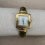 Embassy by Gruen Vintage Gold Watch | Square Mother of Pearl Dial | Olive Green Textured Band | Grace Dreams Vintage