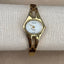 Rumours Gold Bangle Watch | Vintage Quartz Women’s Timepiece | Minimalist Mother of Pearl Dial