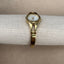 Rumours Gold Bangle Watch | Vintage Quartz Women’s Timepiece | Minimalist Mother of Pearl Dial