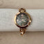 Liz Claiborne Gold Chain Link Watch | Black Mother-of-Pearl Dial | Vintage-Inspired Bracelet Watch | Grace Dreams Vintage