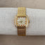 Caitlyn Minimalist Gold Rhinestone Watch | Square Crystal Face | Mesh Bracelet Women’s Watch