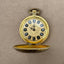 Lucerne Vintage Gold Pocket Watch | Swiss Made | Ornate Floral Engraved Case | Roman Numeral Dial