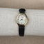 Vintage Timex Gold Watch | Mother of Pearl Face | Black Leather Band | Grace Dreams Vintage