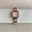 Y2k Light Pink Sterling Silver Square Watch
