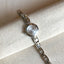 Natural Black Pearl and Diamond Bracelet Watch