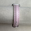 1990's Preppy Vintage Pearlized Opaque Pink & Silver Leather Timex