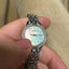 Opal Solar Seiko Crystal Sterling Silver Watch