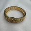 Elegant Hearts & Diamonds Gold Bangle