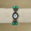 Geneva Women's Vintage-Style Beaded Quartz Watch – Turquoise Accents