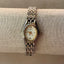 Claremont Petite Oval Vintage Two Tone Watch – Gold Accent Stretch Band