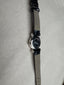 Genuine Leather, Black and Crystal Pearlized Park Lane Watch