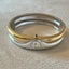 Sleek and Elegant Dual Tone Anne Klein Dainty Bangle