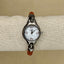 Vintage Ecclissi Sterling Silver Watch – Women's Leather Band Quartz Watch – Mother of Pearl Dial – Southwestern Style – Unique Gift