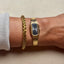 Regal Black and Gold Pulsar Art Deco Watch
